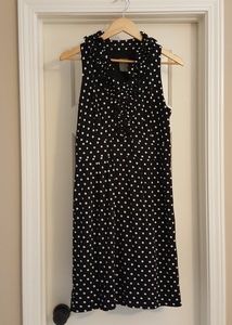 Pokadot black and white dress